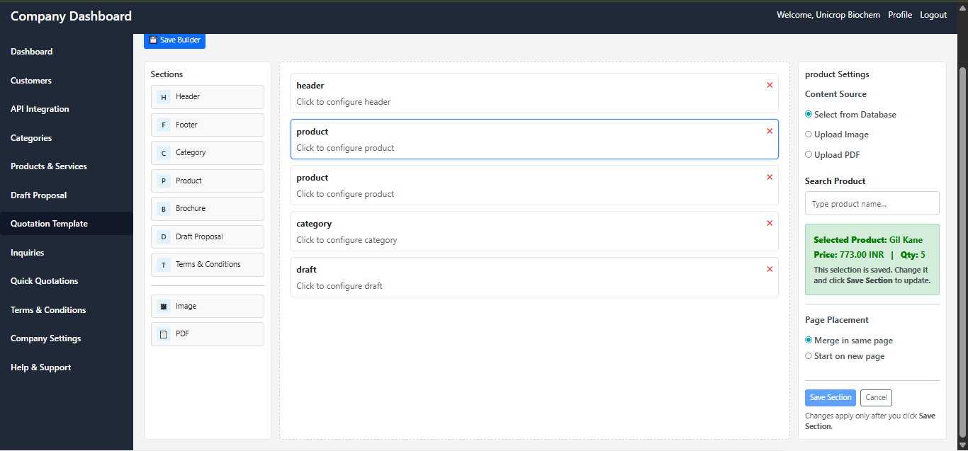Template Builder